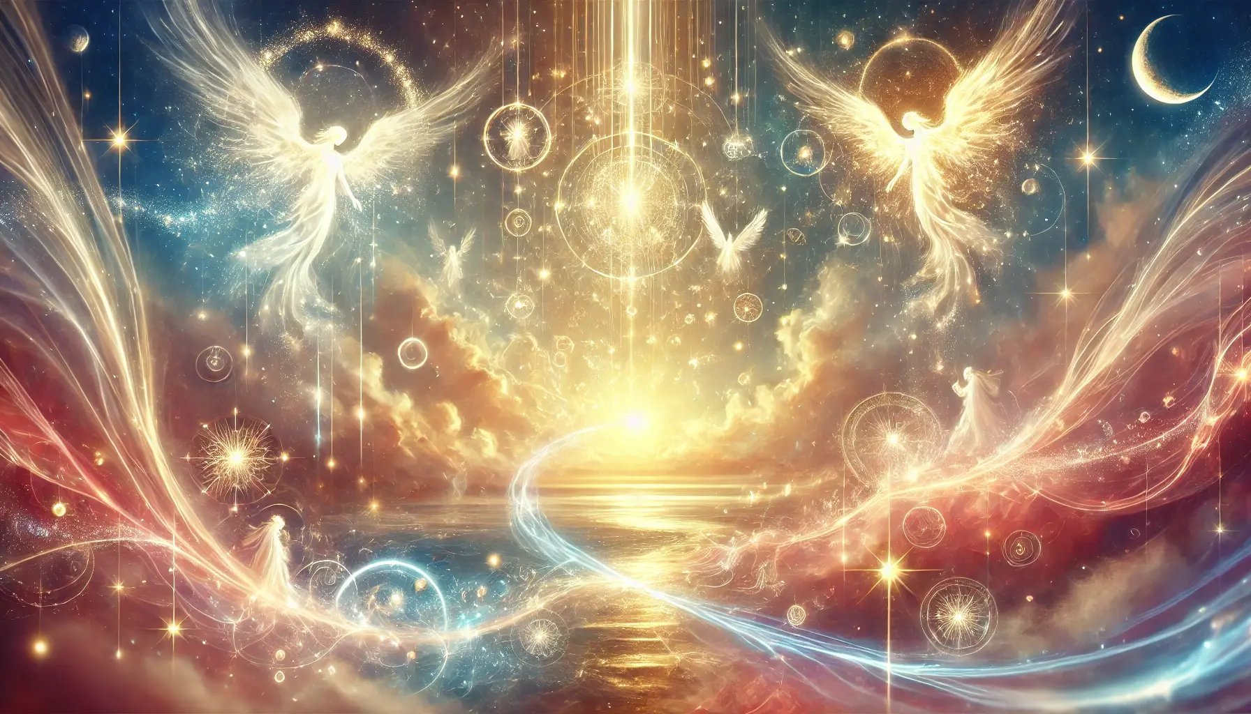 DALL·E 2025-02-05 11.16.38 - A digital illustration of pure love and light radiating across a serene cosmic landscape. The scene features intensified brightness and glow, with lum