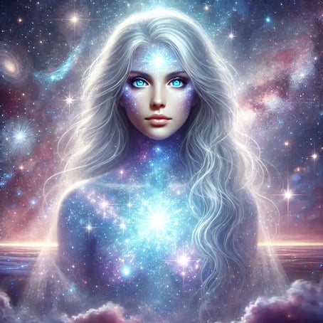 DALL·E 2025-04-13 16.28.53 - A breathtaking, ethereal portrait of a starseed from the Pleiades, depicted as a celestial humanoid being with shimmering translucent skin, glowing bl